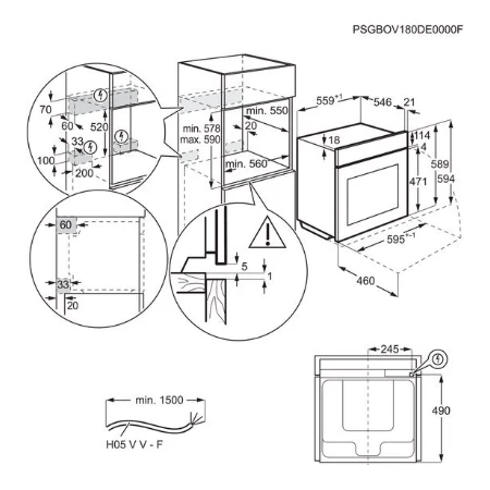 AEG inbouwoven OS6P50WAK - 6000 SenseCook - Zwart - Image 4