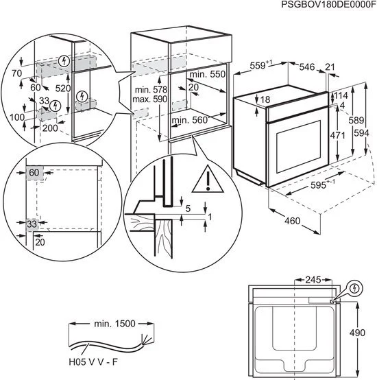 AEG inbouwoven OA5PB40WAM - 5000 serie - Image 10